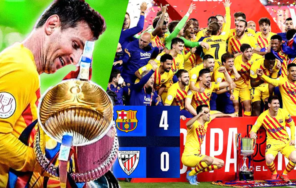 Barsa osvojila <span style='color:red;'><b>Kup Kralja</b></span>, Mesi oborio rekord i vraća nekadašnji sjaj: Baskijci za dve nedelje dva puta poraženi u finalu istog takmičenja! (VIDEO)